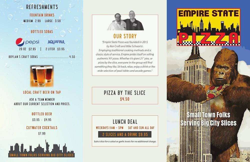 Empire State Pizza West Greeley Menu image 1
